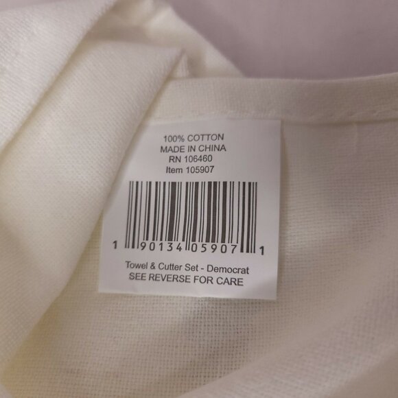 Democrat And Damn Proud PBK Cotton Dish Kitchen Towel & Donkey Cookie Cutter - Picture 6 of 6